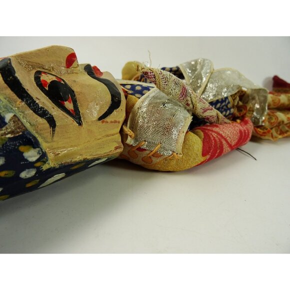 Indian Vintage Rajasthani Kathputli Puppet Folk Art Doll India Male Raja King - Picture 14 of 15